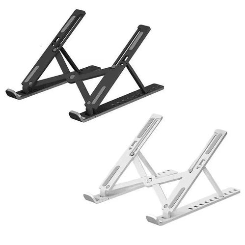 Adjustable Laptop Stand - Foldable & Portable Notebook Holder for MacBook, Tablets, and All Laptops + Free Storage Bag(Hardened Plastic)